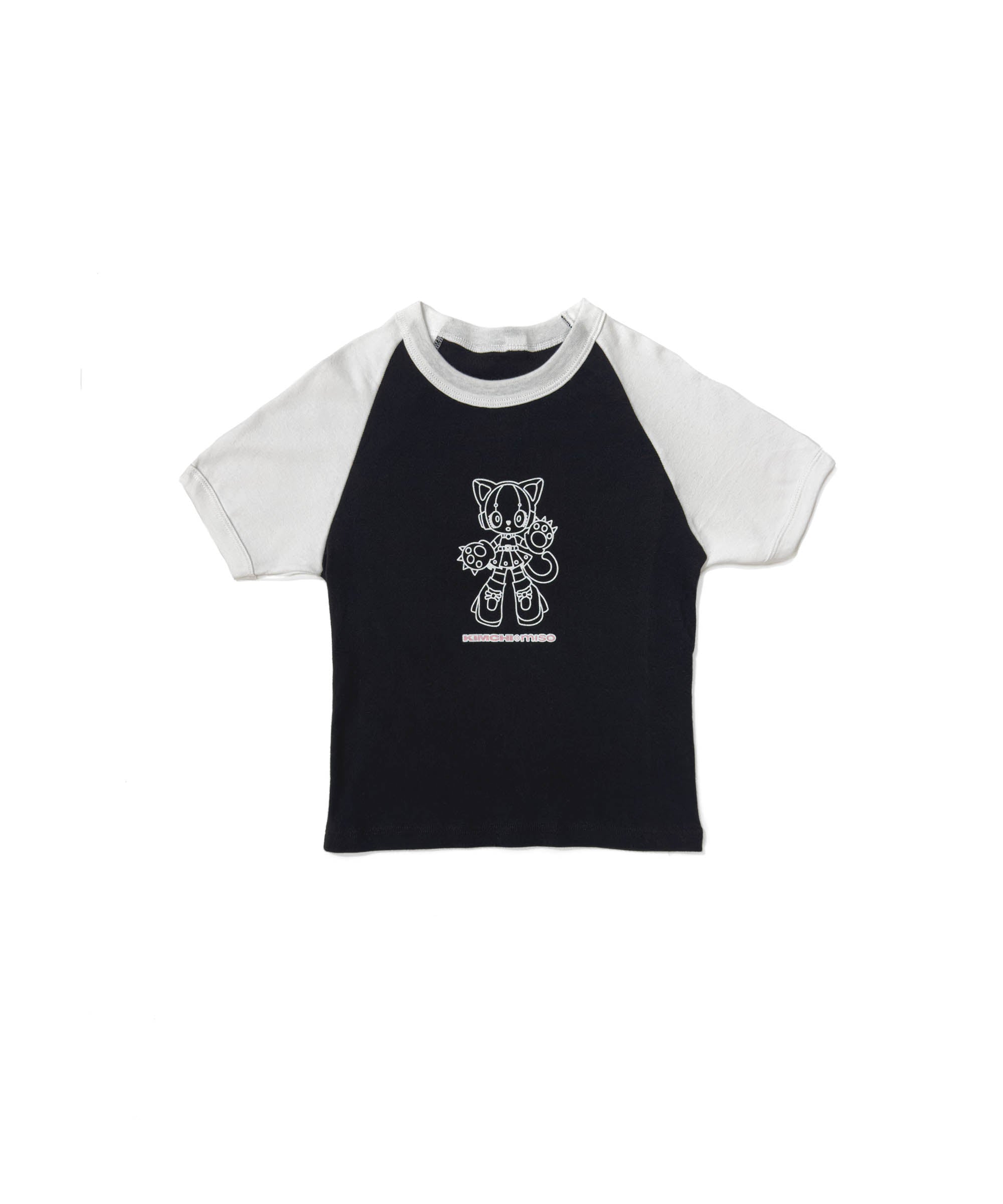 MECHA CAT GIRL BBY RIB RAGLAN TEE