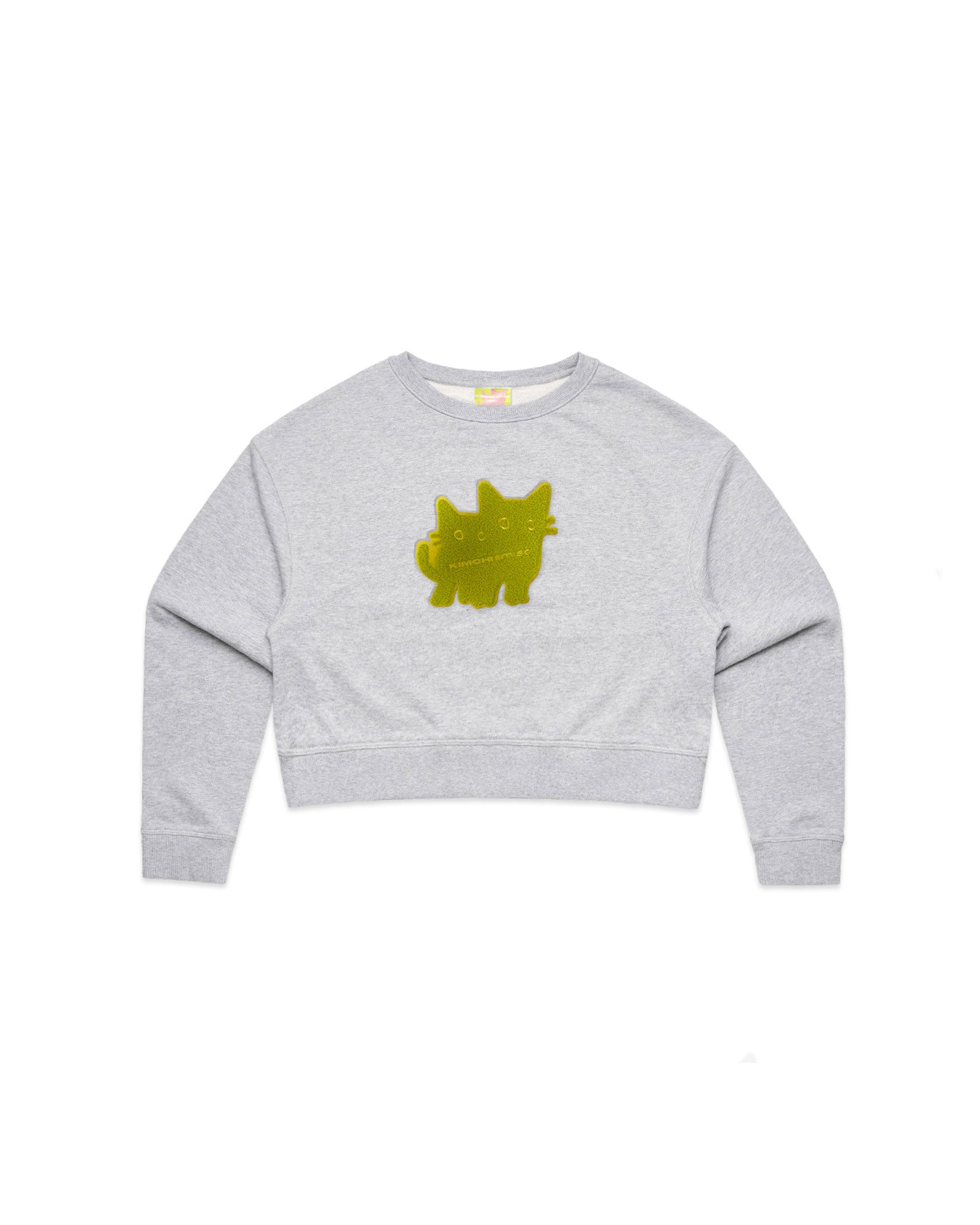 TWINS CHENILLE CROPPED CREWNECK