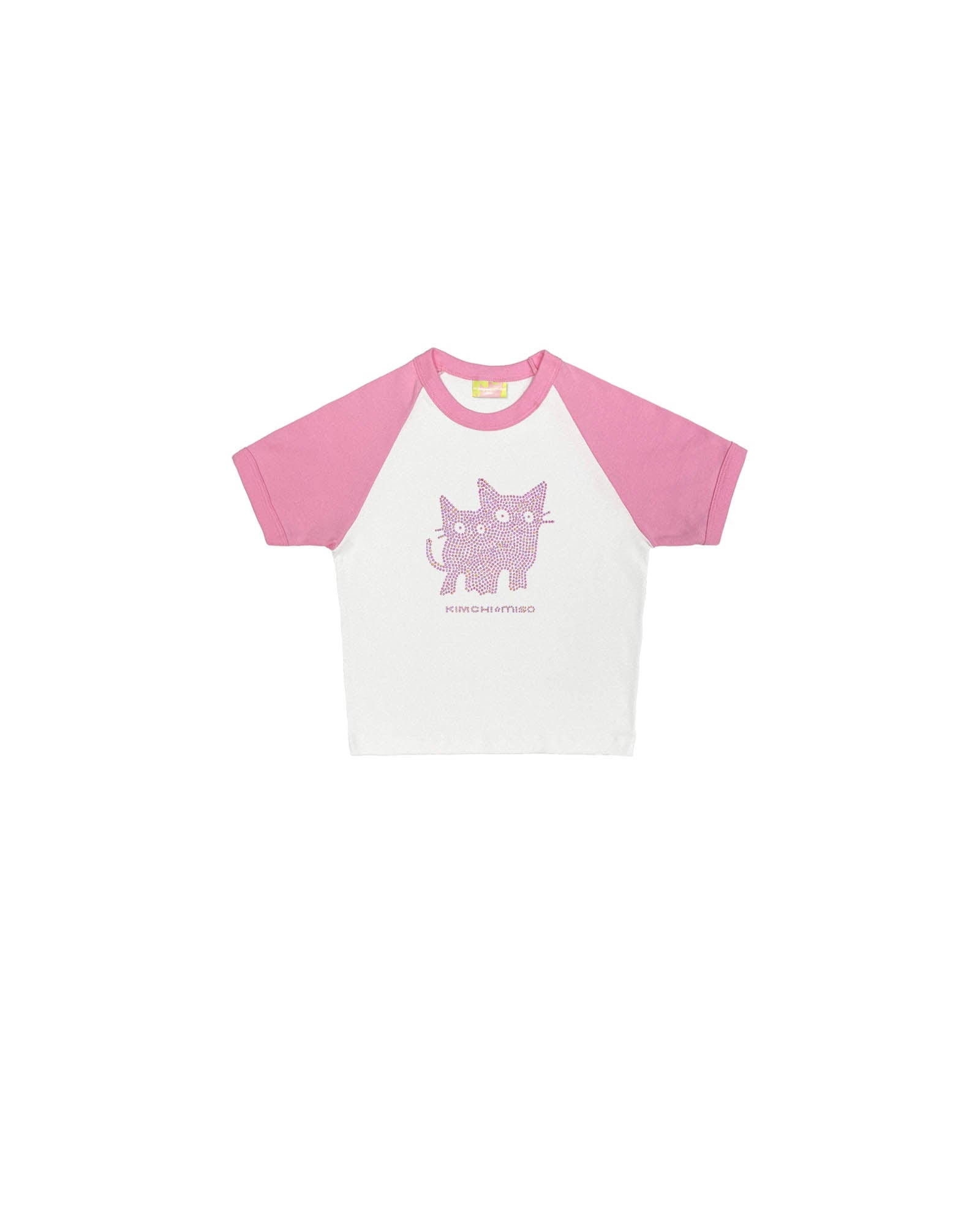 TWINS RHINESTONE BBY CROP TEE