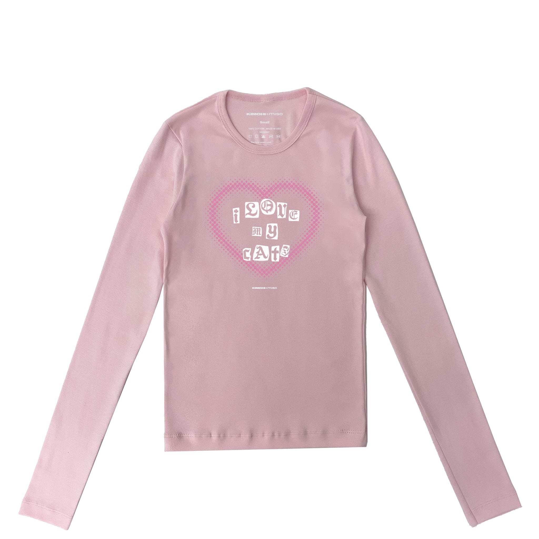I LOVE MY CATS LONG SLEEVE BABY TEE